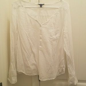 White linen shirt